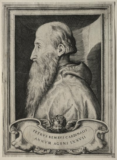 Portrait of Cardinal Pietro Bembo by Giulio Bonasone