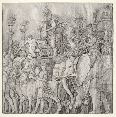 The Triumphs of Caesar: The Elephants by Giulio Campagnola