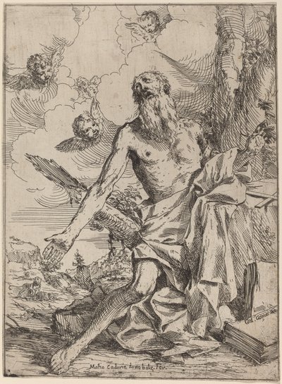 Saint Jerome by Giulio Carpioni