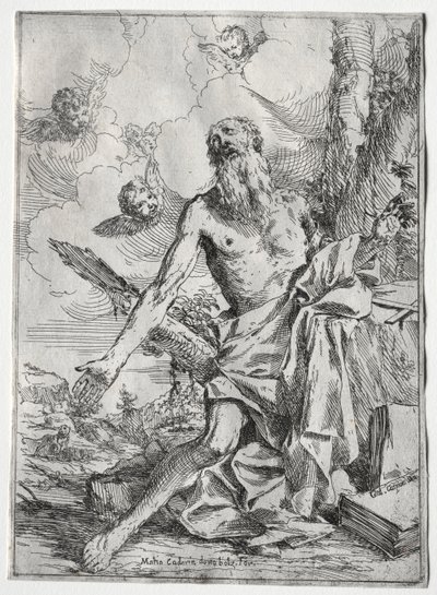 St. Jerome by Giulio I Carpioni