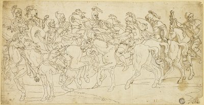 Roman Cavalry on the March by Giulio Romano