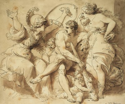 Hercules at the Crossroads by Giuseppe Cades