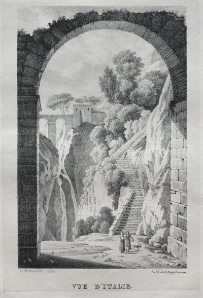 View of Italy by Godefroy Engelmann