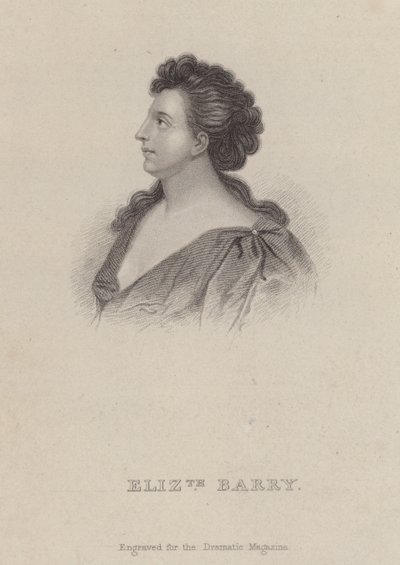 Elizabeth Barry, English Actress (engraving) by Godfrey (after) Kneller