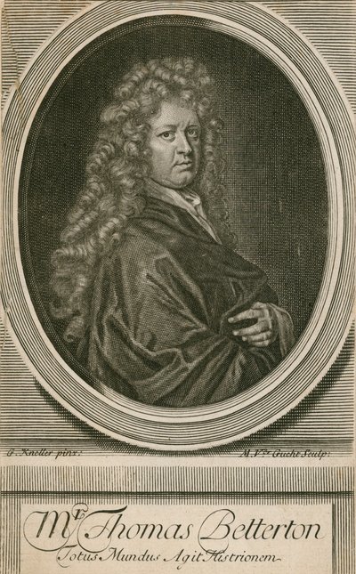 Mr Thomas Betterton, Actor by Godfrey Kneller