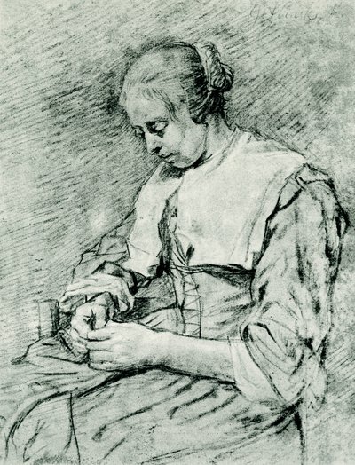 The seamstress by Govaert Flinck