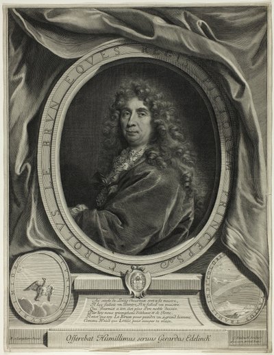 Charles le Brun by Gérard Edelinck