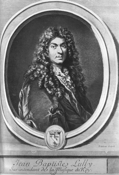 Jean-Baptiste Lully, Florentine-born French composer by Gérard Edelinck