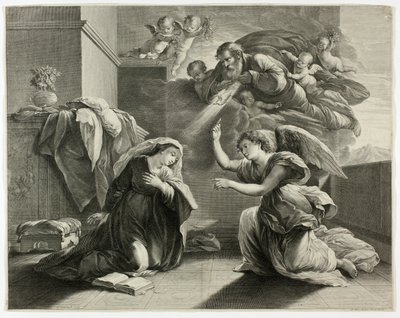 The Annunciation by Gérard Edelinck