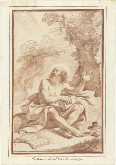 Saint Jerome in the Desert by Guercino (attributed to)