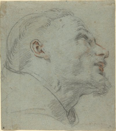 Head of Saint Francis by Guido Reni