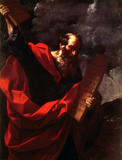 Moses with Tablets of Law by Guido Reni