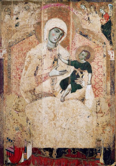 Enthroned Madonna by Guido da Siena