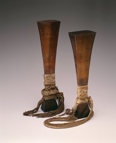 Two War Clubs, Probably 19th Century by Guinean New