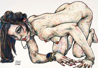 Female Nude, At Eye Level by Gunter Langer