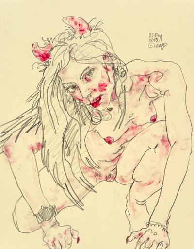 Female Nude, In the Shadow of Your Wings by Gunter Langer