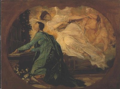Organ Player by Gustav Klimt