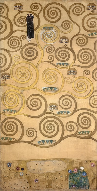 Design for the Stoclet Frieze (detail) by Gustav Klimt