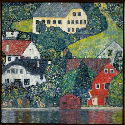 Houses at Unterach on the Attersee by Gustav Klimt