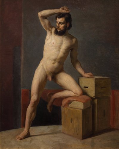 Male Nude by Gustav Klimt