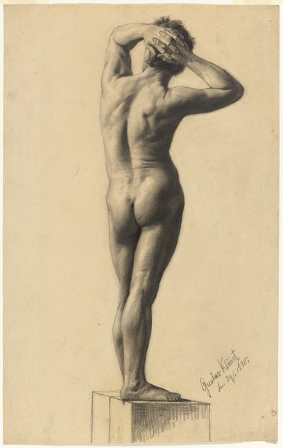 Male Nude by Gustav Klimt