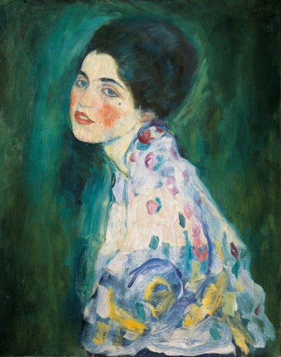 Portrait of a young woman by Gustav Klimt