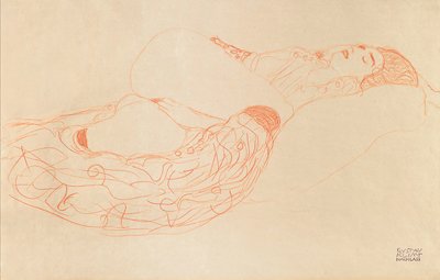 Reclining Semi-Nude Masturbating, 1912-1913 by Gustav Klimt