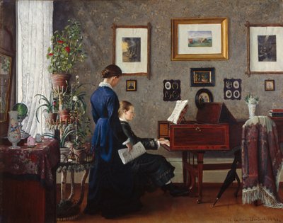 Music Lesson by Gustav Wentzel