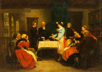 An Alsatian Wedding by Gustave Brion