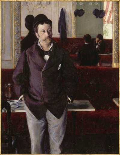 In a Café by Gustave Caillebotte