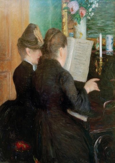 The Piano Lesson by Gustave Caillebotte