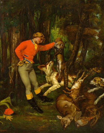 After the Hunt by Gustave Courbet