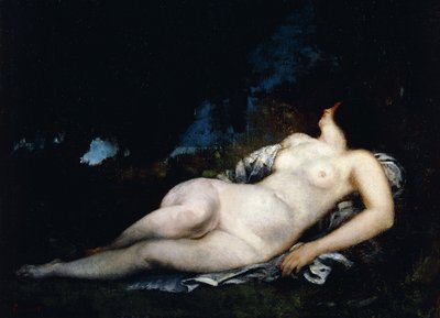 Study for a Woman Sleeping by Gustave Courbet