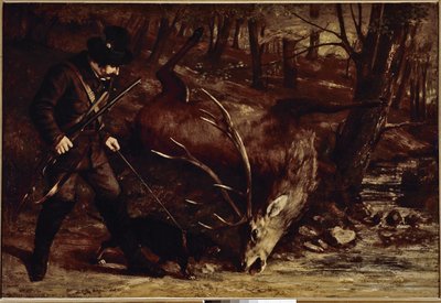 The German Hunter by Gustave Courbet