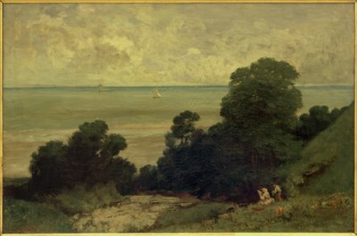 View Taken at Honfleur by Gustave Courbet