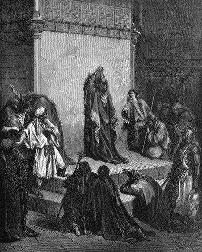 David Mourning Over Absalom by Gustave Dore