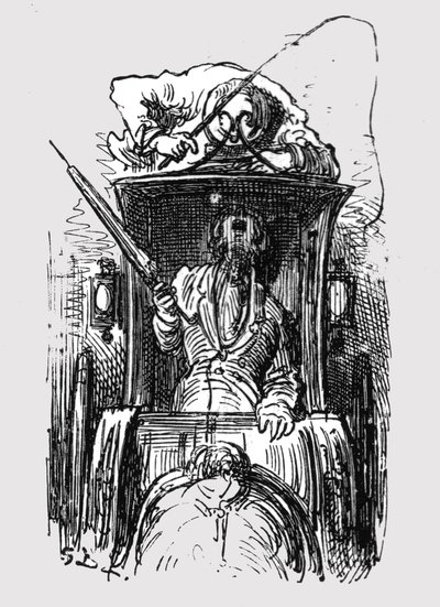 Hansom Cab by Gustave Dore