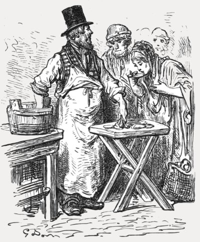 The Oysterman by Gustave Dore
