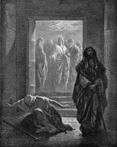 The Pharisee and the Publican by Gustave Dore