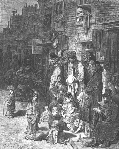 Wentworth Street, Whitechapel, 1872 by Gustave Dore