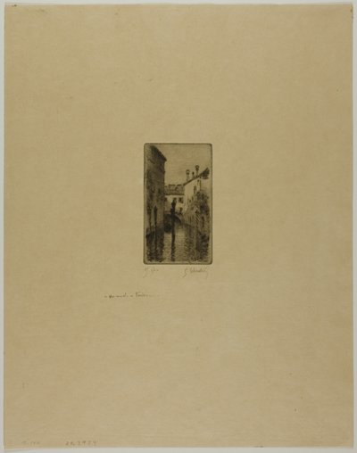Canal in Venice by Gustave Leheutre