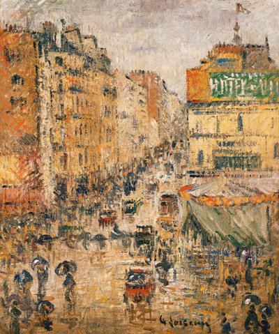 Rue de Clignancourt, Paris by Gustave Loiseau