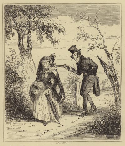 Bartlett Shooting Mrs. Lewis by Hablot Knight Browne