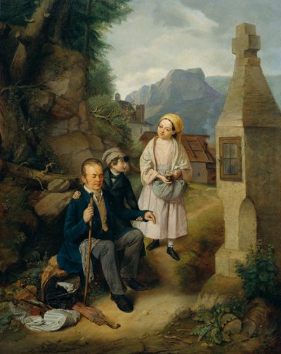 The Blind Fiddler by Hanns Gasser