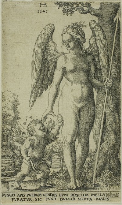 Cupid Bringing a Honeycomb to Venus by Hans Brosamer