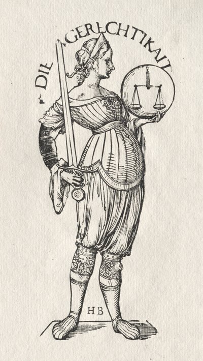 The Seven Virtues: Justice by Hans Burgkmair