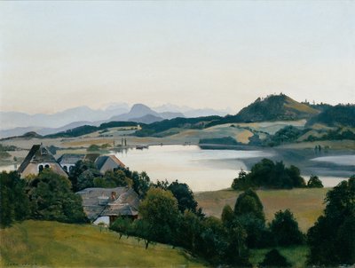 Carinthian Landscape (Kraiger Lake with Ulrichsberg) by Hans Frank