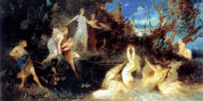 The Hunt of Diana, study, 1879 by Hans Makart