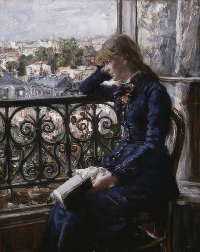 At the Window. 1881 by Hans Olaf Heyerdahl