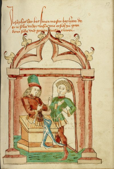 Josaphat and Barlaam in Conversation by Hans Schilling